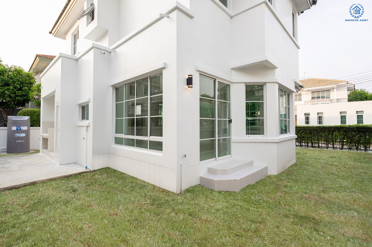 บ้านมือสองตกแต่งใหม่ คุณภาพ LH โครงการ มัณฑนา ปิ่นเกล้า-พระราม5 บรรยากาศเงียบสงบ มีความเป็นส่วนตัว เนื้อที่ 58 ตร.ว. ฟังก์ชัน 3 ห้องนอน 2 ห้องน้ำ 2 ที่จอดรถ facility ครบครัน! บนทำเลเดินทางสะดวก หน้าโครงการติดถนนนครอินทร์ ใกล้วงเวียนพระราม5 และจุดขึ้นทางด่วน "ศรีรัช"